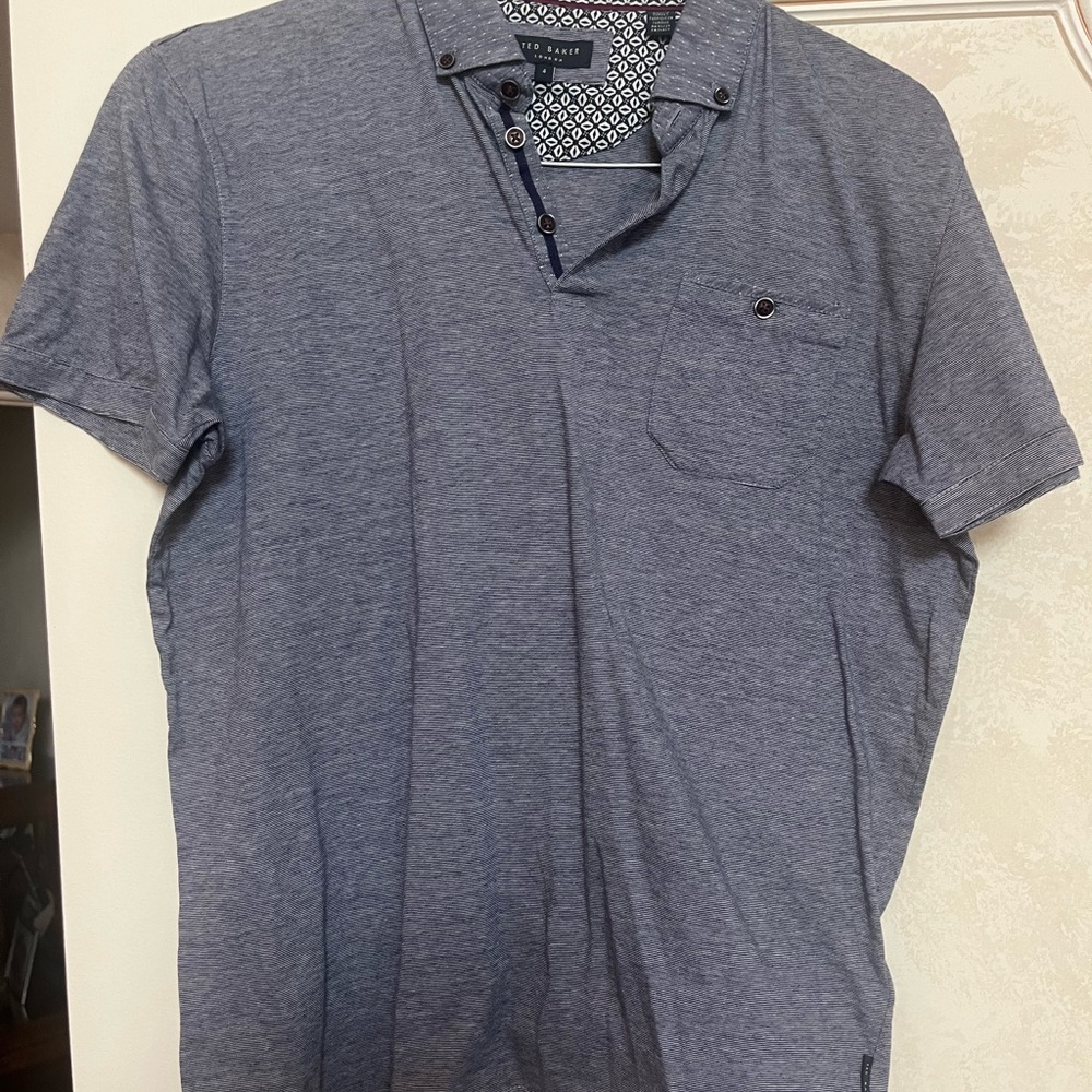 Ted Baker London Men’s Gray Polo Shirt Size 4